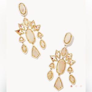 Kendra Scott Greta Statement Earrings in Ivory
